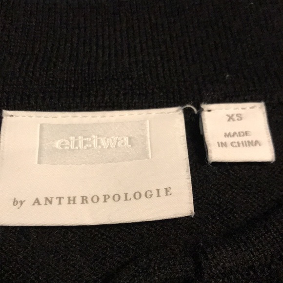👉Sold👈Anthropologie Ett:Twa Laval Tie Neck Sweater - Picture 7 of 10